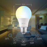 Bombillo LED inteligente Wi-Fi 110V - A19 - NHB-W110 4PK
