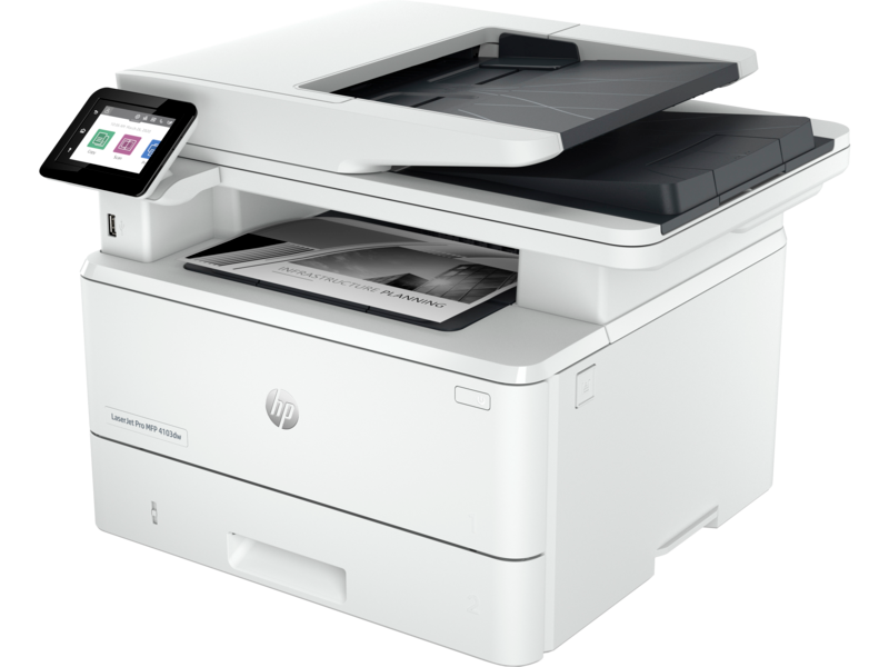 Impresora HP LaserJet Pro MFP 4103dw (2Z627A) - Impresoras Laser - Velocidad 42/40 ppm - Calidad 1200 x 1200 dpi - ADF 50 hojas