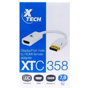 Cable XTECH DisplayPort Macho HDMI- adaptador Hembra 7.8" | Cable XTECH XTC-358, modelo , Cable