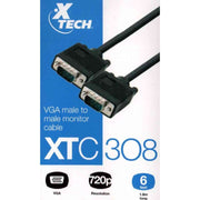 Cable XTECH | VGA macho a VGA macho | 6 pies | XTC-308, modelo , Cable