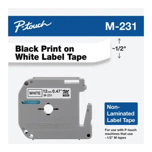 Cinta de etiquetas para impresoras P-touch de 8 m | Brother M 231, modelo , Etiquetas
