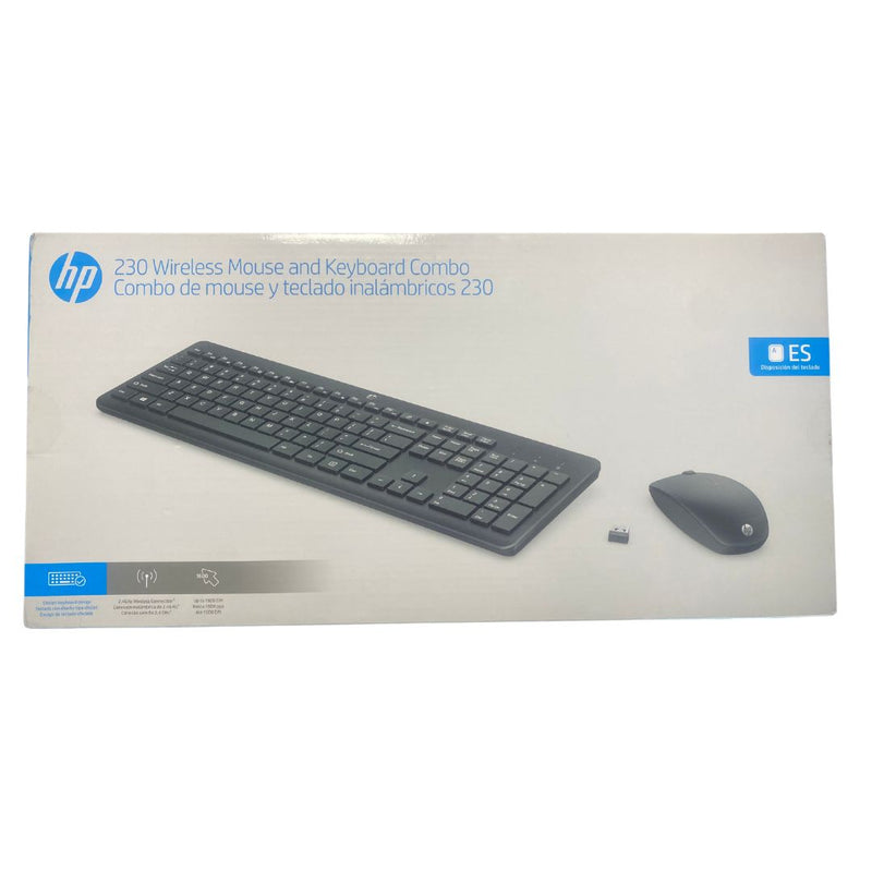 Combo Teclado y Mouse HP 230| 18H24AA | Inalambrico | Español, modelo , Combos