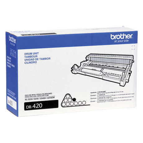 Tambor Brother DR-420 | DR420 | Para DCP-7060D / DCP-7065DN / HL-2220 / HL-2230 / HL-2240 / HL-2240D / HL-2270DW / HL-2280DW / MFC-7360N / MFC-7460DN / MFC-7860DW