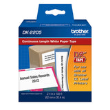 Etiqueta Brother DK-2205 - 2.4" X 100 pies, modelo , Etiquetas