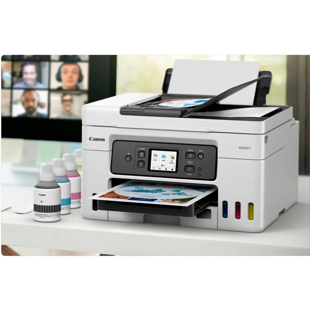 Impresora Canon Maxify GX4010 - Impresión Profesional - Inalámbrica - Velocidad 30 ppm negro y 18 ppm color 4 en 1 - Pantalla Táctil LCD 6.9 cm, modelo , Impresoras de Tinta