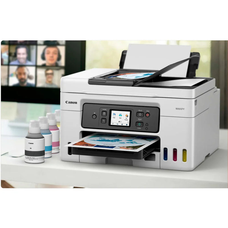 Impresora Canon Maxify GX4010 - Impresión Profesional - Inalámbrica - Velocidad 30 ppm negro y 18 ppm color 4 en 1 - Pantalla Táctil LCD 6.9 cm, modelo , Impresoras de Tinta