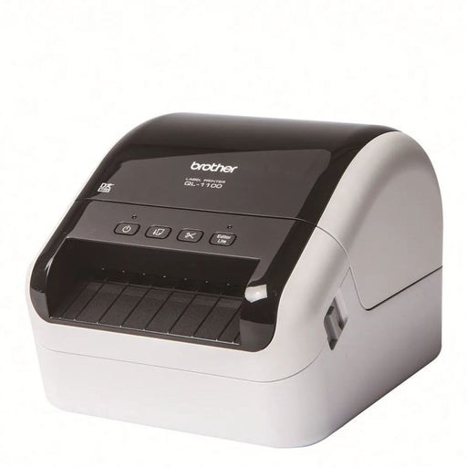 Impresora de Etiquetas Brother QL-1100 | Conectividad USB, 4 pulgadas de ancho, 300 x 300 ppp, 69 etiquetas por minuto, modelo , Impresora de Etiquetas