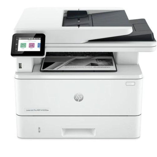 Impresora HP LaserJet Pro MFP 4103fdw - B/N laser Legal - A4/Legal - 250 hojas - USB, LAN Gigabit, Wi-Fi, Bluetooth | 42 ppm, modelo , Impresoras Laser