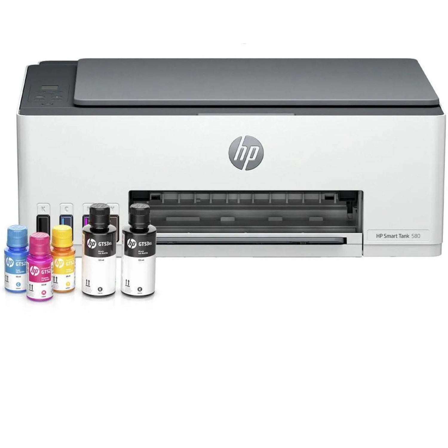 Impresora HP Smart Tank 580 WiFi con Tanque de Tinta de Alta Capacidad | Incluye 5 Botellas de Tinta - Reemplaza HP Smart Tank 415 | 12 ppm Negro / 5 ppm Color, modelo , Impresoras de Tinta
