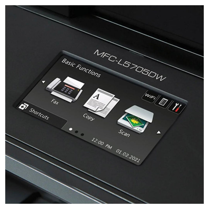 Impresora Laser Multifuncional monocromática Brother MFC-L5705DW | impresión dúplex, escaneo y copia y conexión inalámbrica a red | 42 ppm Negro, modelo , Impresoras Laser