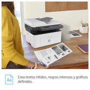Impresora Multifunción HP Laser 137fnw | Blanco y Negro | USB | RED | WIFI | 20 ppm, modelo , Impresoras Laser