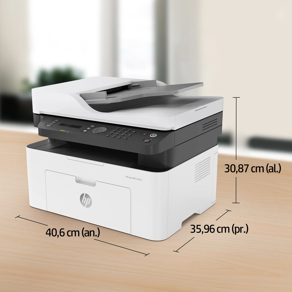 Impresora Multifunción HP Laser 137fnw | Blanco y Negro | USB | RED | WIFI | 20 ppm, modelo , Impresoras Laser