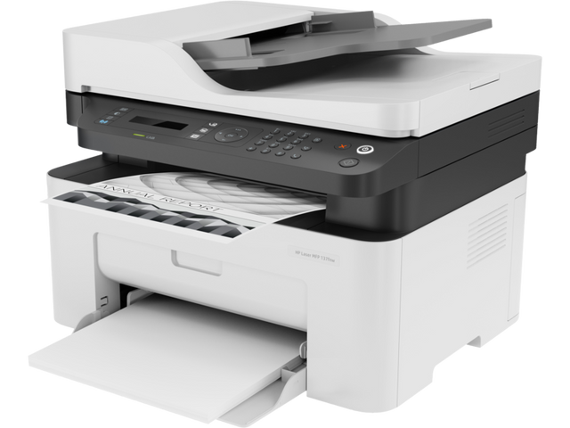 Impresora Multifunción HP Laser 137fnw | Blanco y Negro | USB | RED | WIFI | 20 ppm, modelo , Impresoras Laser