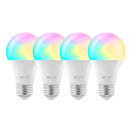 Bombillo LED inteligente Wi-Fi 110V A19 - NHB-C110 4PK - Multicolor