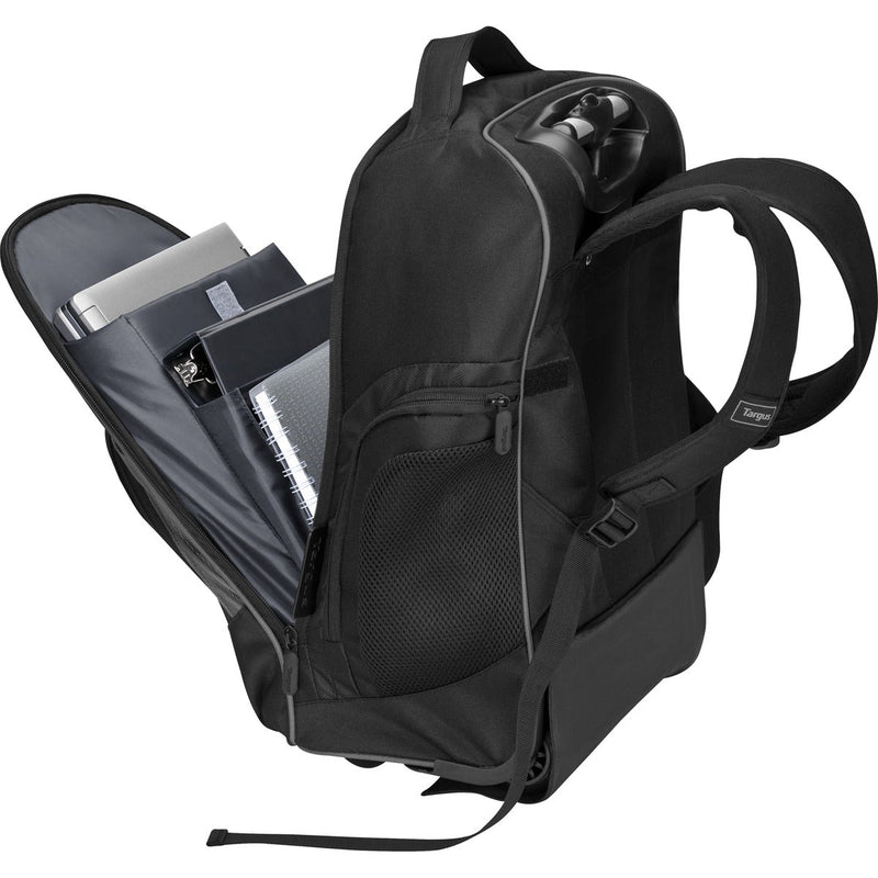 Mochila con ruedas Targus - 16" Compact Rolling Backpack - Black, modelo , maletin