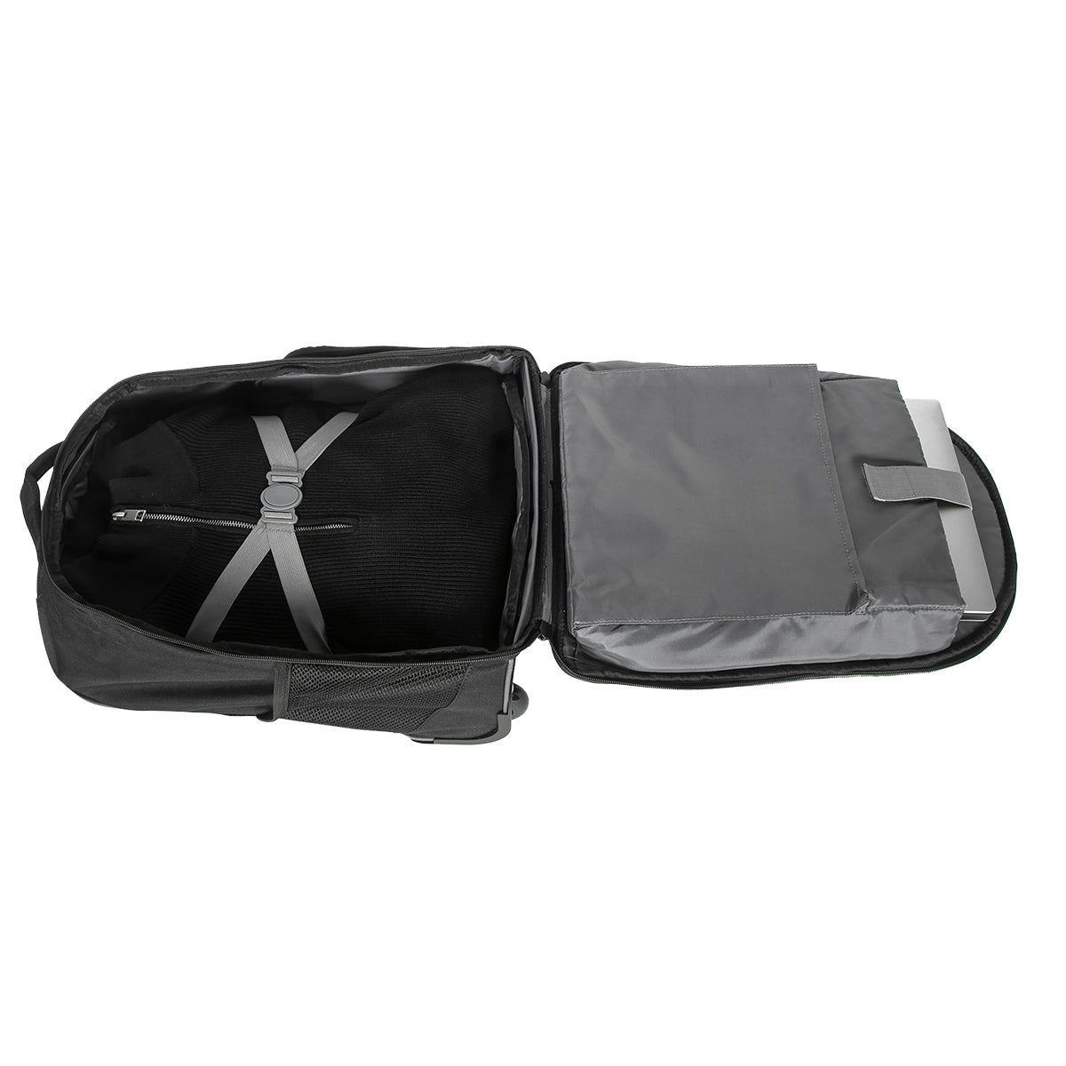 Mochila con ruedas Targus - 16" Compact Rolling Backpack - Black, modelo , maletin