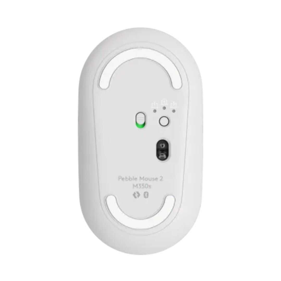 Mouse (Raton) Logitech Pebble Mouse 2 M350s | Blanco | Bluetooth, modelo , Mouse