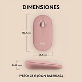 Mouse (Raton) Logitech Pebble Mouse 2 M350s | Bluetooth, modelo , Mouse