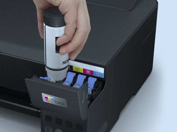 Impresora Epson EcoTank L3250: Multifuncional con Wi-Fi, imprime hasta 4.500 páginas en negro y 7.500 a color.