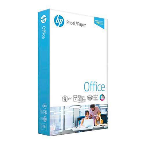 Resma de Papel Bond Oficio HP de 500 hojas | 75 g/m^2 | 8 1/2" x 13" | 216 mm x 330 mm, modelo , papel