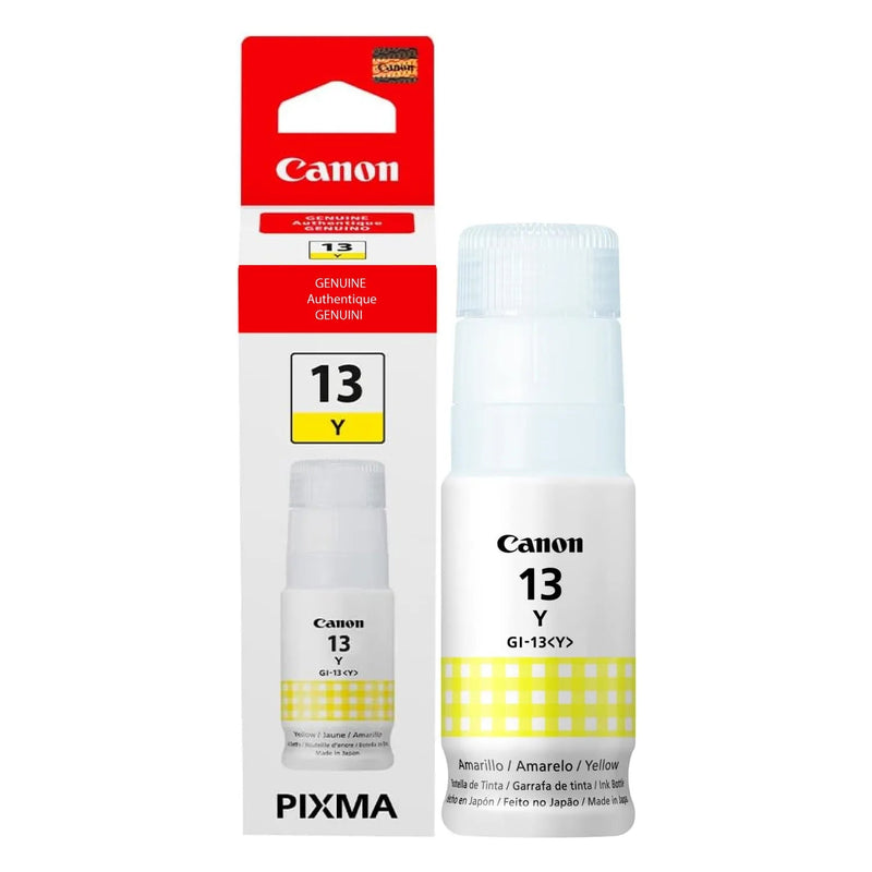 Tinta Canon GI-13Y Amarillo - Yellow | Para Pixma G510 / G610, modelo , Tintas Canon