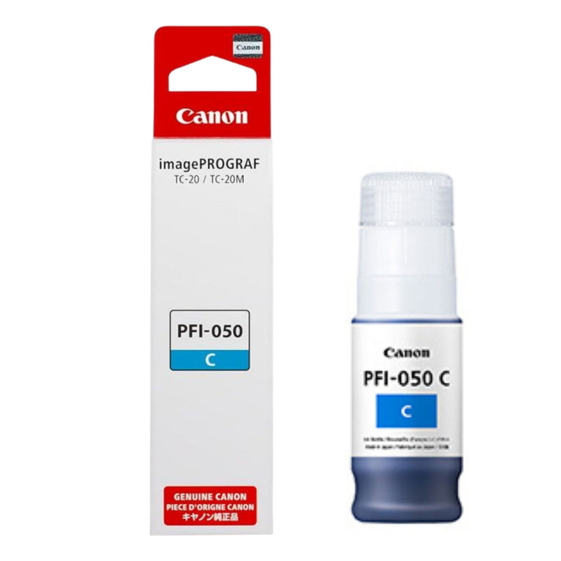 Tinta Canon PFI-050C Cyan | Para imagePROGRAF TC-20 / TC-20M, modelo , Tinta Canon Ploter