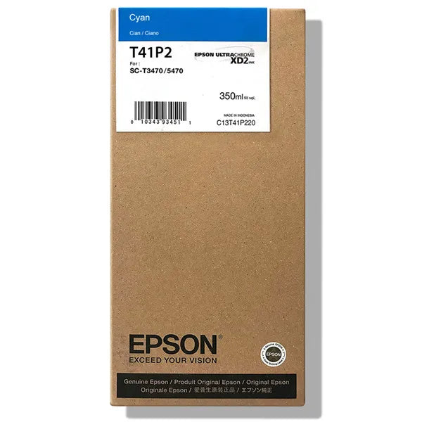 Tinta Epson T41P220 de Alta Capacidad T41P - Cyan | SureColor -T3470/3475/5470/5475/5470M, modelo , Tintas Epson