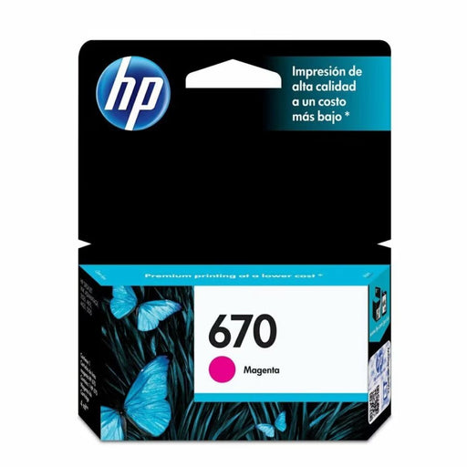 Tinta HP 670 Magenta - CZ115AL | Para DeskJet Ink Advantage 3525 / 4615 / 4625 / 5525, modelo , Tintas Hp