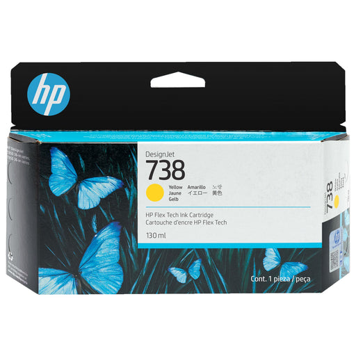 Tinta Hp 738 Amarillo- 130 ml - 498N7A - Hp Designjet T850, modelo , Tintas Hp