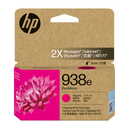 Tinta HP 938e EvoMore Magenta - 4S6Y0PA | Para HP OfficeJet Pro 9730 / 9130 / 1,650 páginas, modelo , Tintas Hp