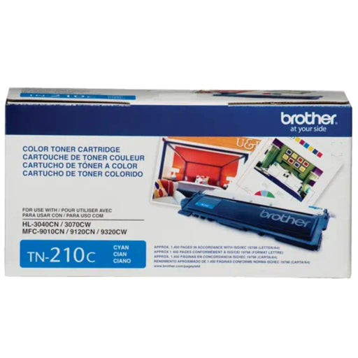 Toner Brother TN-210C | TN210C | Para HL-3040CN / HL-3045CN / HL-3070CW / HL-3075CW / MFC-9010CN / MFC-9120CN / MFC-9125CN / MFC-9320CW / MFC-9325CW, modelo , Toners
