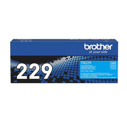 Toner Brother TN-229 Cyan | TN229C | Para HL-L3220CDW / HL-L3280CDW / HL-L3295CDW / HL-L3300CDW / HL-L8245CDW / MFC-L3720CDW / MFC-L3765CDW / MFC-L3780CDW / MFC-L8395CDW | 1,200 páginas, modelo , Toners