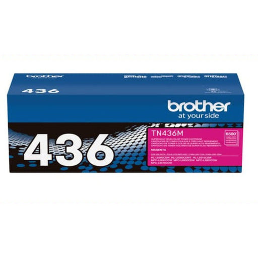 Toner Brother TN-436M Alto Rendimiento Magenta | TN436M | Para HL-L8360CDW / HL-L8360CDWT / HL-L9310CDW / MFC-L8900CDW / MFC-L9570CDW, modelo , Toners