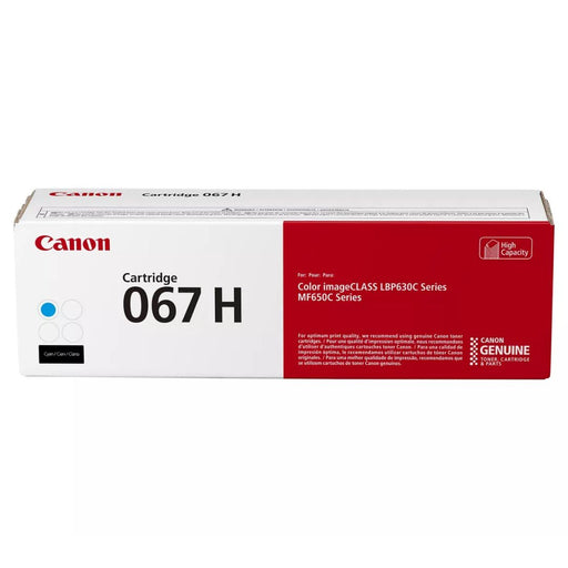 Toner Canon 067H | 067 H | Cyan | Para imageCLASS LBP632Cdw / MF656Cdw | 2,350 páginas, modelo , Toners