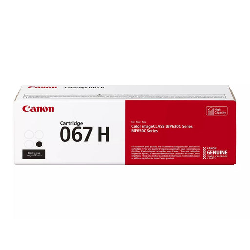 Toner Canon 067H | 067 H | Negro | Para imageCLASS LBP632Cdw / MF656Cdw | 2,350 páginas, modelo , Toners