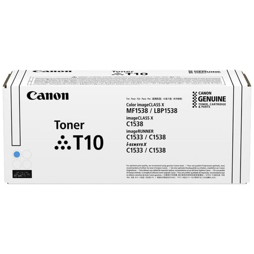 Toner Canon T10 Cyan | Para imageCLASS X LBP1538C, MF1538C | 10,000 páginas, modelo , Toners