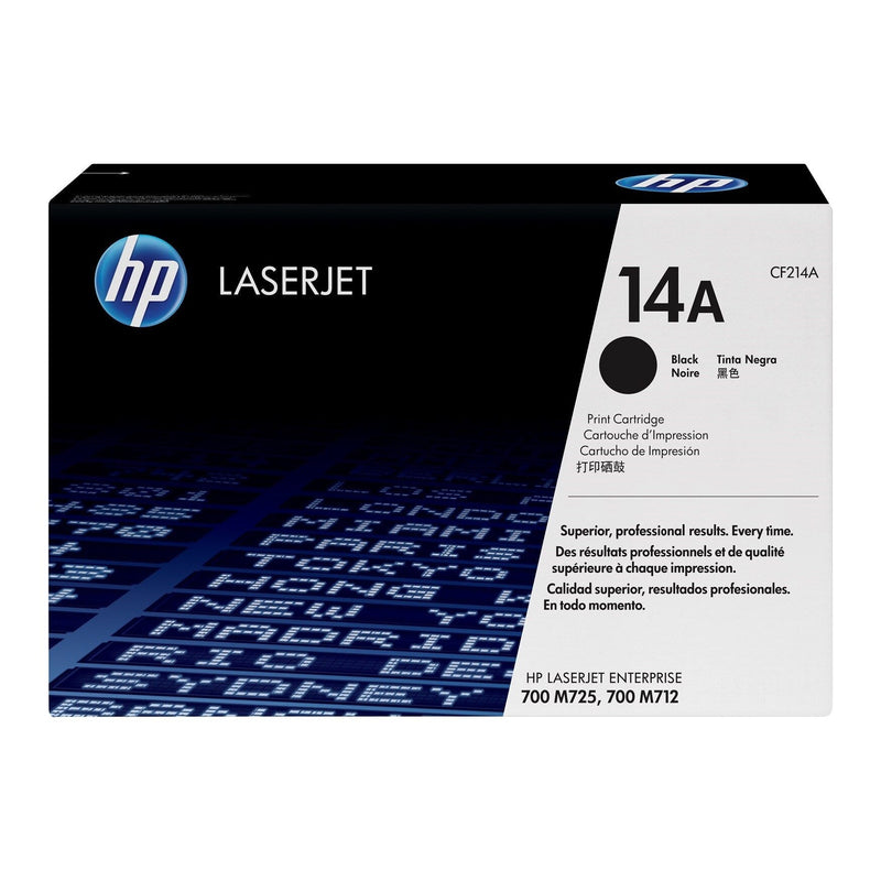 Toner Hp CF214A 14A Negro | Para LaserJet Enterprise M725 / M712 | 10,000 páginas, modelo , Toners
