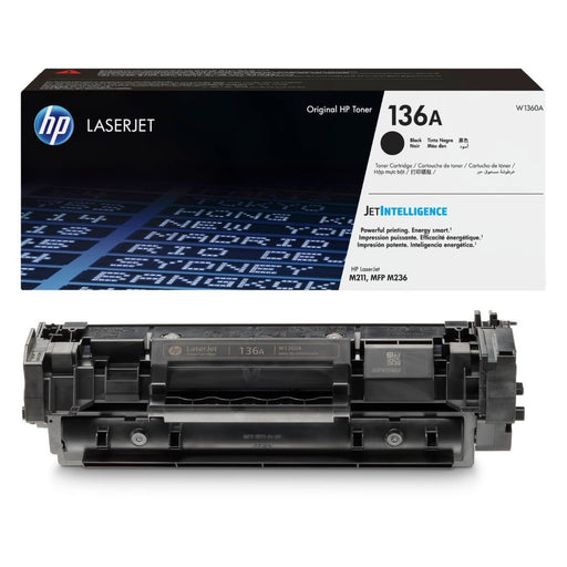 Toner Hp W1360A 136A | Para LaserJet M208 / M209 / M211 / M232/ M233 / M234 / M236 | 1,150 páginas, modelo , Toners