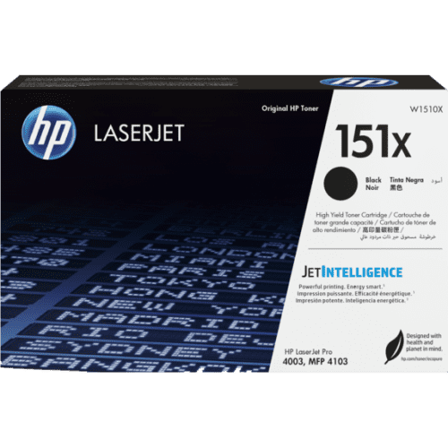 Toner Hp W1510X - 151X | Para LaserJet Pro 4003 / MFP 4103 | 9,700 páginas, modelo , Toners