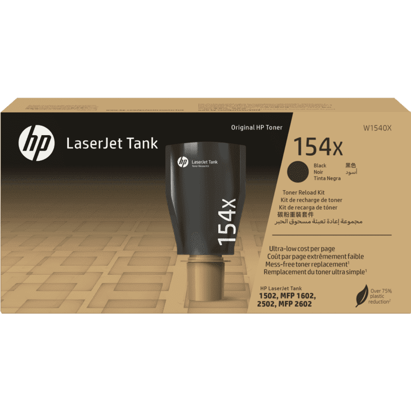 Toner Hp W1540X | 154X | Para Hp LaserJet Tank 1602 / 2602 | LaserJet 1502 / 2502 | 5,000 páginas, modelo , Toners