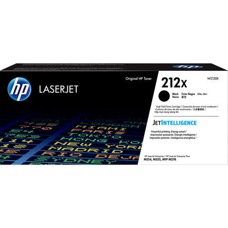 Toner Hp W2120X - Negro - 212X | Para LaserJet Enterprise M554 / M555 / M578 | LaserJet Enterprise Flow M578 | 13,000 páginas, modelo , Toners