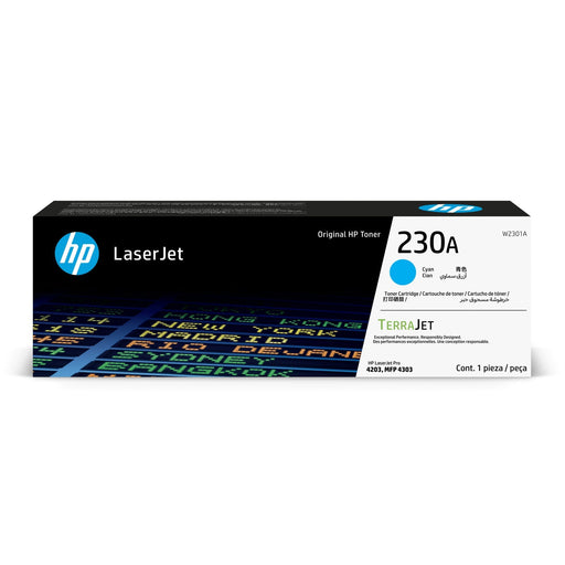Toner Hp W2301A 230A Cyan | para HP LaserJet Pro 4203, 4303 | 1,800 páginas, modelo , Toners