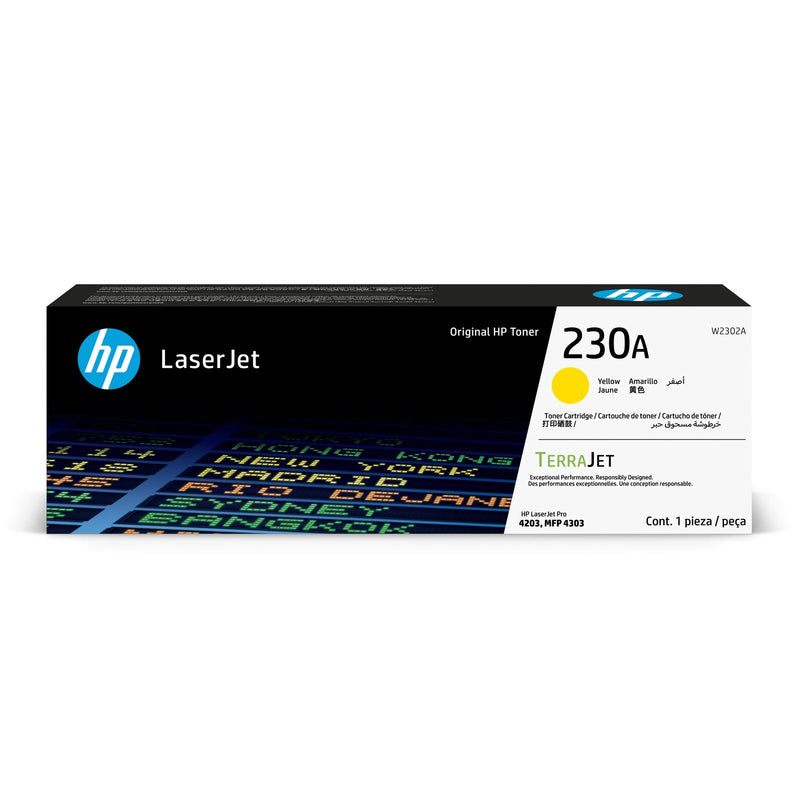Toner Hp W2302A 230A Amarilla | para HP LaserJet Pro 4203 / 4303 | 1,800 páginas, modelo , Toners