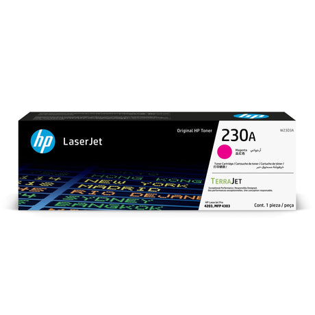 Toner Hp W2303A 230A Magenta | para HP LaserJet Pro 4203 / 4303 | 1,800 páginas, modelo , Toners