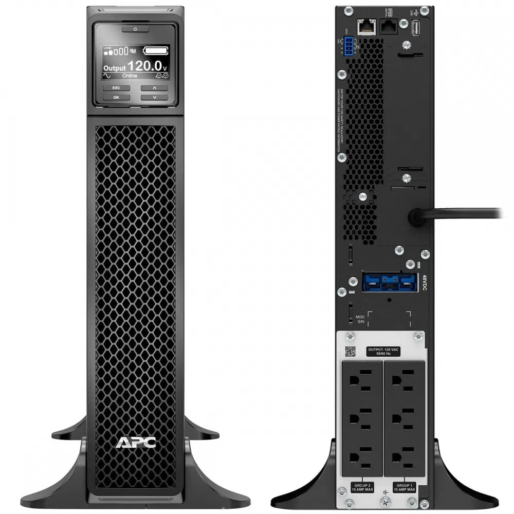 Smart-UPS en línea de APC, 1500 VA, torre, 120 V, 6 salidas NEMA 5-15R, SmartSlot, autonomía extendida