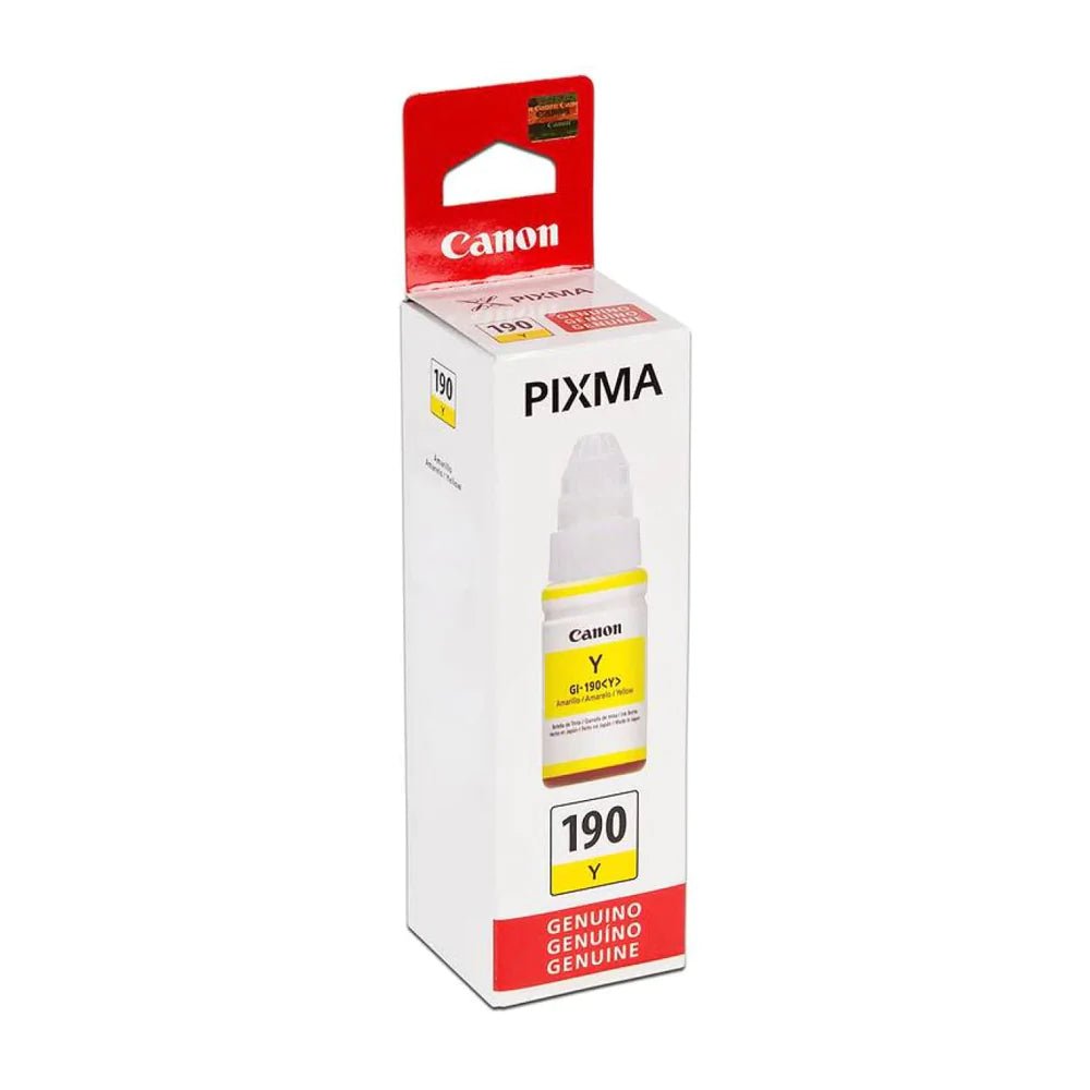Botella de Tinta Canon GI-190 Yellow -  0670C001AA