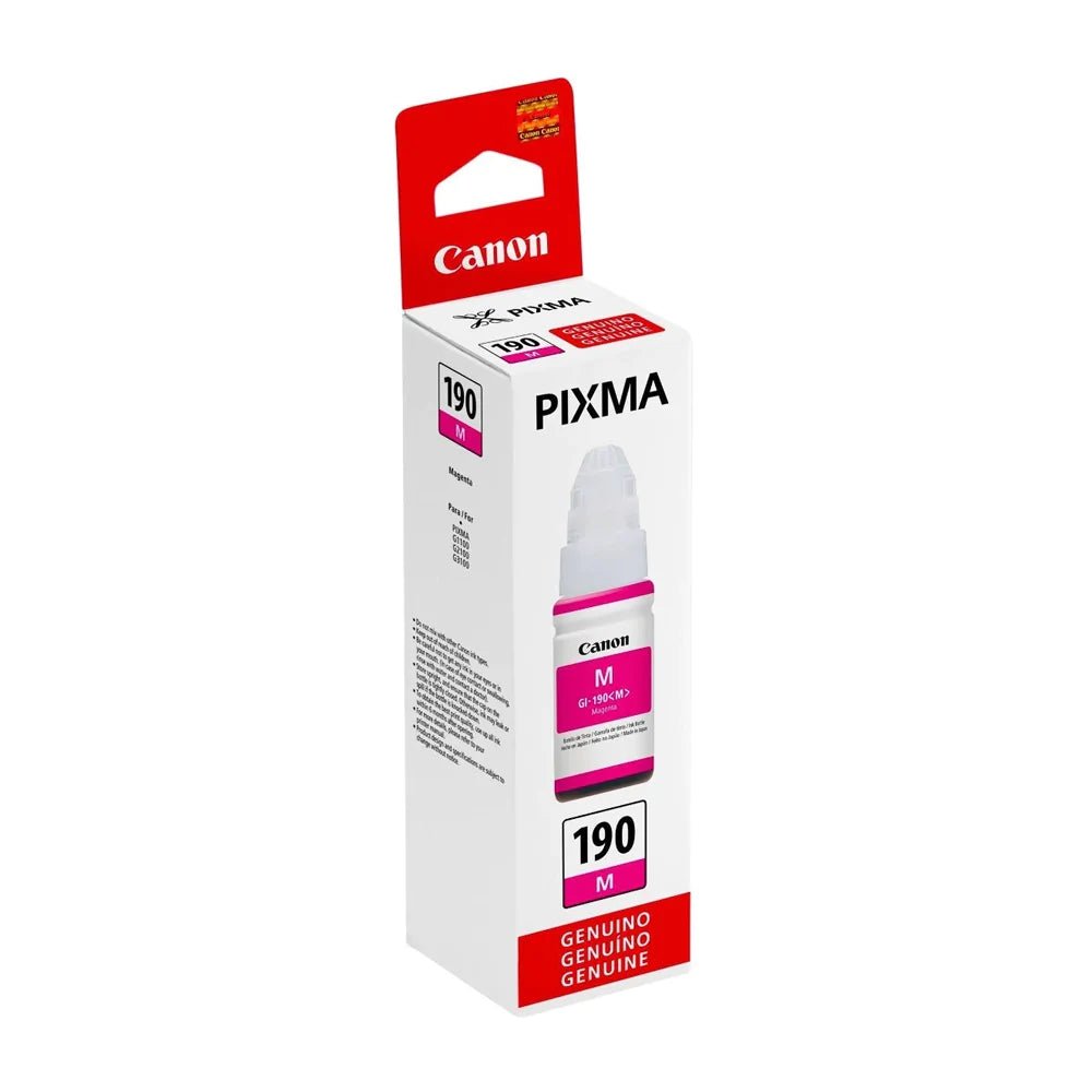 Botella de Tinta Canon GI-190 Magenta | Para Pixma G2110 / G3110 / G4100 / G4110