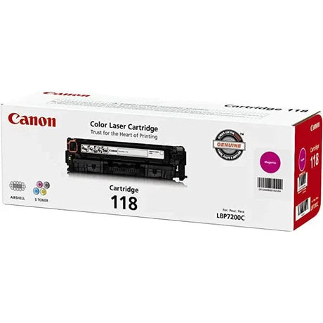 Toner Canon 118 Magenta | Para imageCLASS LBP7200cdn | LBP7660cdn | MF8350Cdn | MF8380Cdw