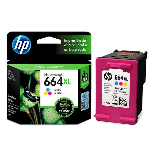 Tinta HP 664XL / 664 XL Color - F6V30AL