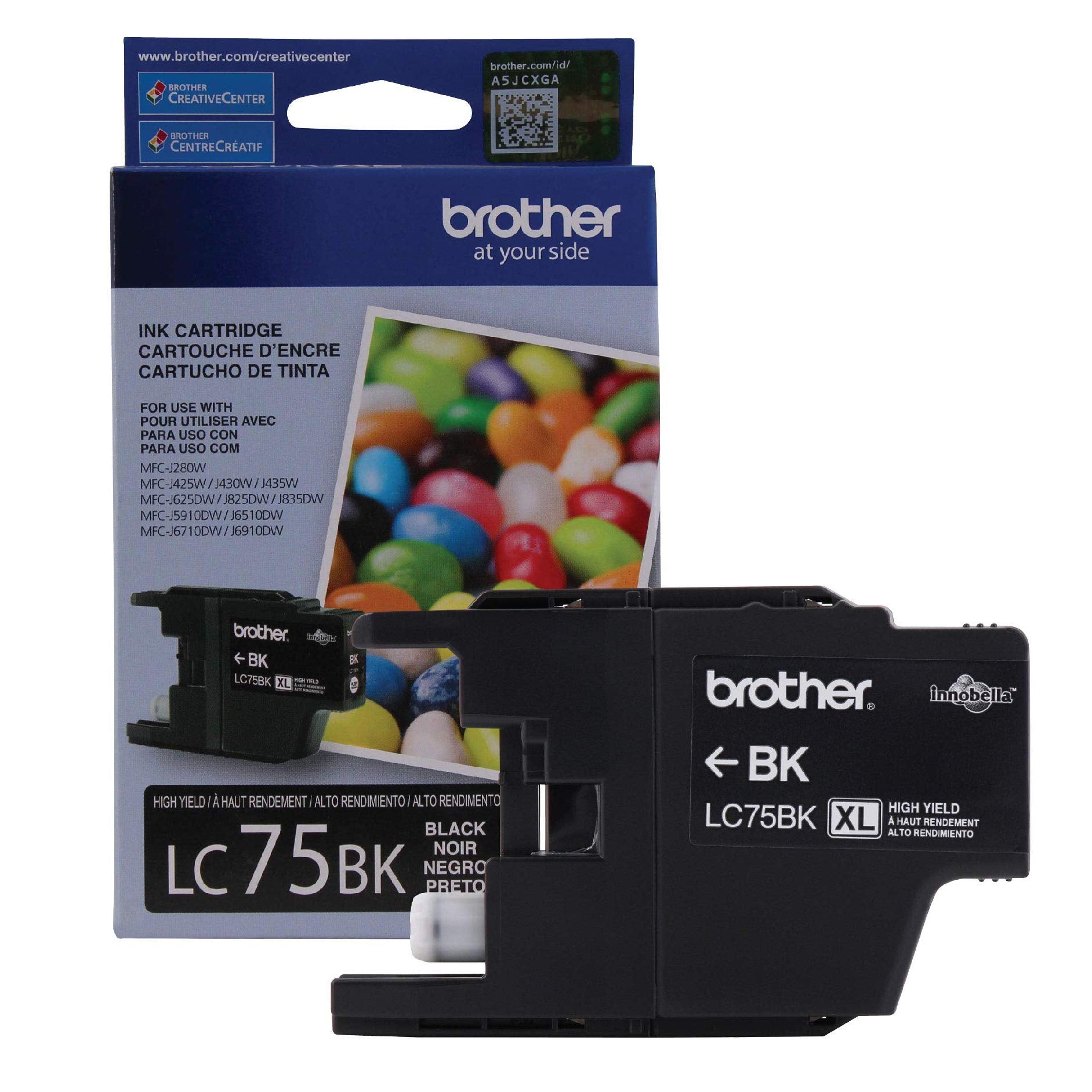 Tinta Brother LC 75 BK- XL-Negro -  LC-75BK
